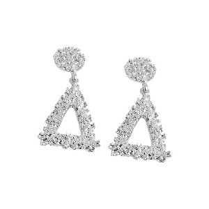 SOHI Women's Rose Gold Corroded Drop Earrings - 1 of 3