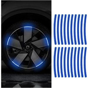 TruAIR Reflective Car Wheel Stripe Stickers Ð 20PCS Universal Fit - 1 of 4