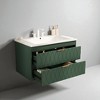 30" Wall Mounted Bathroom Vanity with Resin Sink, Floating Bathroom Cabinet with 2 Soft-Close Drawers, Compact Storage - 4 of 4