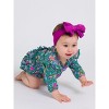 RuffleButts Baby Toddler Girls Long Sleeve Flutter Bubble Romper - 3 of 4