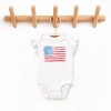 The Juniper Shop American Flag Smudged Flutter Sleeve Bodysuit - 3 of 4