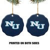 Northwood University Primary Logo Porcelain Scalloped Holiday Christmas Tree Ornament - 2 of 4