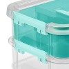 Sterilite Stack & Carry 2 Tray Handle Box Organizer - image 4 of 4