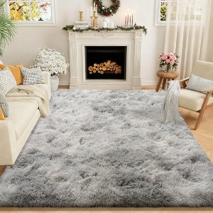 5x7 Area Rugs for Bedroom, Soft Fluffy Shaggy Rug for Living Room Kids Room Home Decor - 1 of 4
