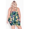 Avenue Women's Plus Size Handkerchief Print Tankini Top - 4 of 4
