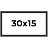PosterPalooza | Panoramic Antique Black Picture Frame - UV Acrylic, Foam Board Backing, Hanging Hardware - 2 of 4