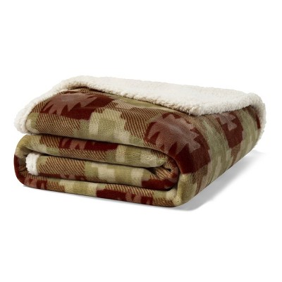 50"x60" Copper Creek Throw Blanket Brown - Eddie Bauer