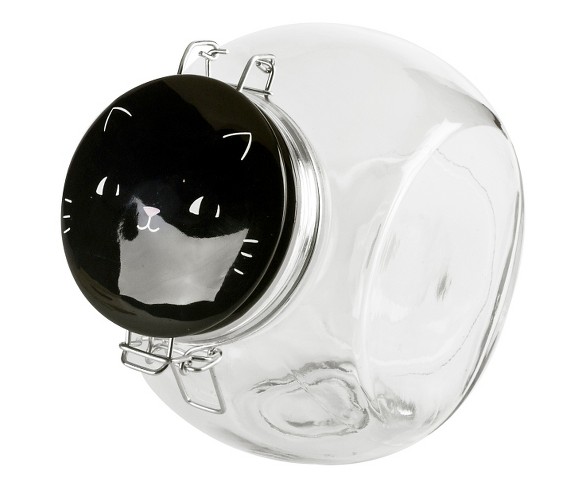 Housewares International Anne Was Here Kitty Slant Jar - 76 oz.