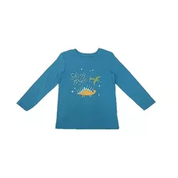 Toddler Boys' Hanukkah Long Sleeve Graphic T-Shirt - Cat & Jack™ Blue