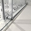 NicBex Shower Door 63"H Frameless 1 Fixed and 1 Shifted Shower Doors 304 Stainless Steel with Adjustable Soft Closing Function, Brushed Nickel - 3 of 4