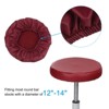 Unique Bargains Round Washable Elastic Bar Stool Cover for Dia 12"-14" Chair 3 Pcs - 3 of 4