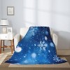 Lomsoe Christmas Pine Tree White Winter Couch Throw Blanket Flannel Soft Blanket for Living Room Bed Sofa Travel Office Camping. - 2 of 4