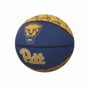 NCAA Pitt Panthers Mini-Size Rubber Basketball: All Ages, Sports Balls, 8" Diameter - 1 of 2