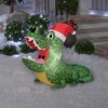 Gemmy Christmas Airblown Inflatable Alligator, 3 ft Tall, Multi - 2 of 4