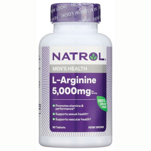 Natrol Dietary Supplements L-Arginine 5,000 mg Tablet 90ct - image 1 of 3