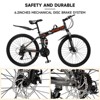 Topteng 27 Speed 26 inches Folding Bike Mountain Bicycle - Gray - 3 of 4