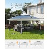 Gazebo Tent 13x13 Pop Up Instant Canopy Tent with 4 Sand Bags & Mosquito Netting for Backyard Garden Patio, Height Adjustable - 2 of 4