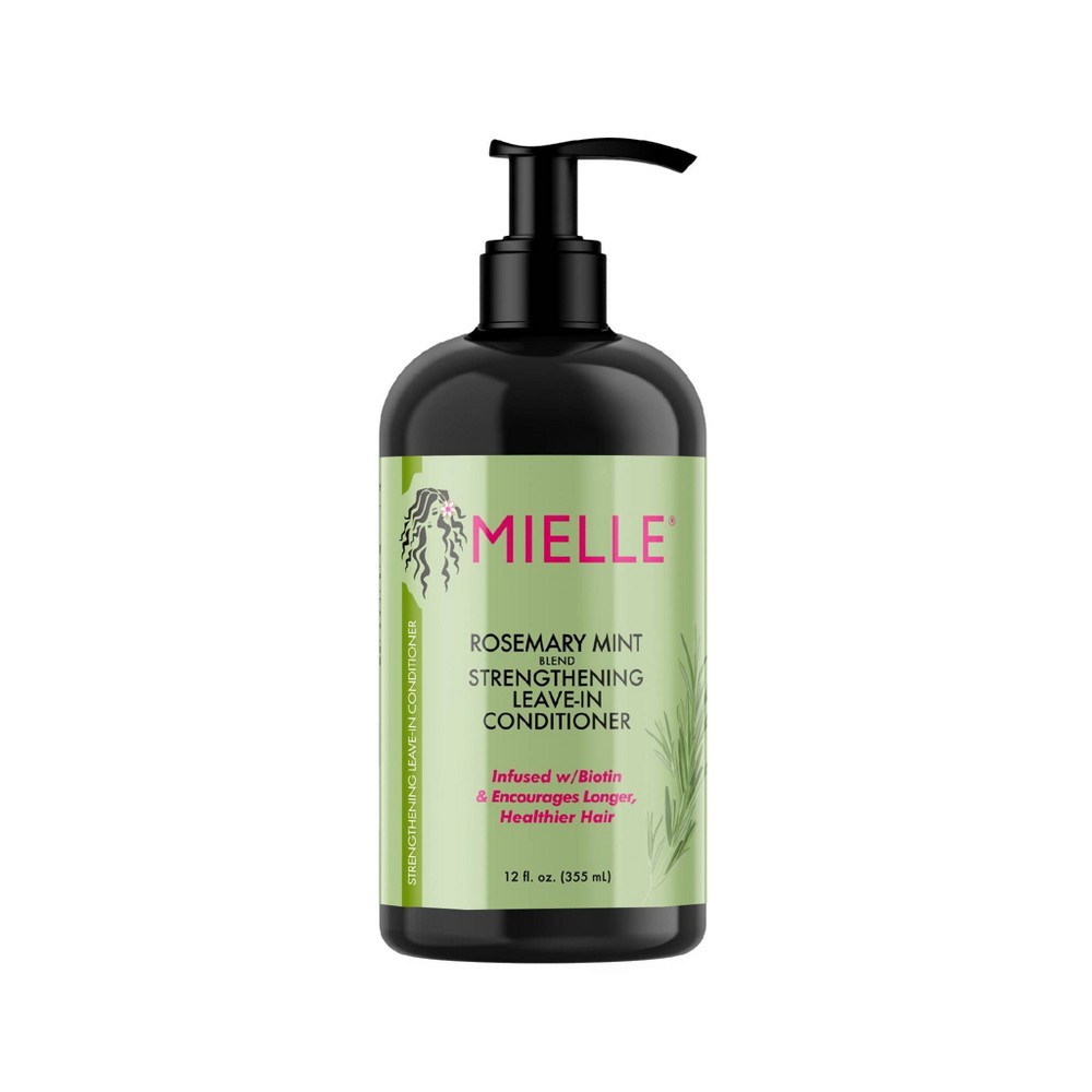 Photos - Hair Product Mielle Organics Rosemary Mint Strengthening Leave-In Conditioner - 12 fl o