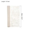 Unique Bargains Flower Wrapping Paper 30ft Floral Bouquet Waterproof Packaging Cotton for Wedding Party Beige - 2 of 4