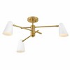 Lark Birdie 3 - Light Chandelier in  Lacquered Brass/Matte White - 2 of 4