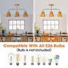 Parrot Uncle 30" Gold Farmhouse Brass Chandelier Ceiling Light 3-Light - 3 of 4