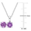 EVERLY JEWELRY | Sterling Silver Created Gemstone and Multiple Gemstones 2-Piece Set of Pendant with Chain and Earrings - 2 of 3