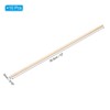 Unique Bargains Unfinished Long Square Polished Hardwood Craft DIY Dowel Rods 10 Pcs - 2 of 4