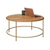 Round Coffee Table, Brown finish - 4 of 4