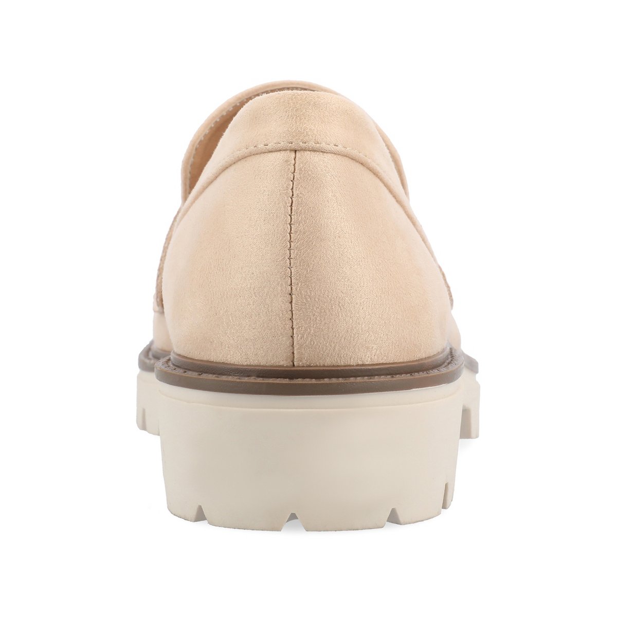 Женские туфли Journee Collection Women's Kenly Medium and Wide Width Slip On Round Toe Loafer Flats, Sand 8W — фото 3