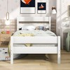 NicBex Twin Size Wood Platform Bed Frame with Headboard and Footboard - 2 of 4