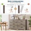 Dresser for Bedroom with 6 Drawers, Modern Closet Dressers Chest of Drawers with Metal Handle, Wooden Dresser Organizer - 4 of 4