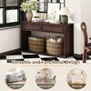 KIGFTSOD Rustic Wooden Console Table - Storage Drawers & Open Shelf, Elegant Sofa Table for Entryway, Hallway & Living Room - 4 of 4