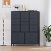 COZONY 15-Drawer Fabric Storage Tower, Tall Dresser with Steel Frame and Wood Top for Bedroom Closet Hallway Organization - 3 of 4