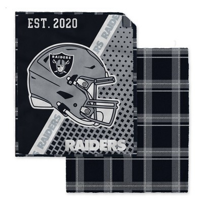 NFL Las Vegas Raiders Gradient Helmet Double Sided Ultra Cozy Blanket