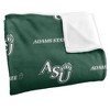 Adams State University Logo Pattern Silky 50x60 Blanket, 1 Sided - 3 of 4