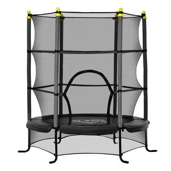 LEAPS & REBOUNDS 48 Round Mini Fitness Trampoline & Rebounder Indoor Home  Gym Exercise Equipment Low Impact Workout for Adults, Green