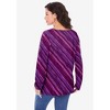 Roaman's Women's Plus Size Ultimate Long Sleeve V Neck Tee - 3 of 4