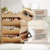Fluted Shoe Storage Cabinet for Entryway, 23.5" Wood Narrow Hidden Shoe Rack Cabinet with 2 Flip Drawers, Open Shelf & Sturdy Metal Legs - 4 of 4