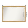 Amanti Art Lila Non-Beveled Wood Framed Bathroom Vanity Wall Mirror - 3 of 4