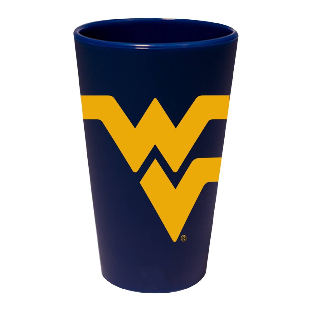 NCAA West Virginia Mountaineers Silicone Pint Glass - 16oz