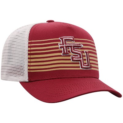  NCAA Florida State Seminoles Men's Striped with Hard Mesh Snapback Hat 