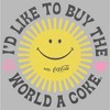 Juniors Womens Coca Cola Unity Sunshine Logo T-Shirt - 2 of 4