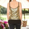 Anna-Kaci Women's Sequin Spaghetti Camisole Tank Top for Casual Looks - 3 of 4