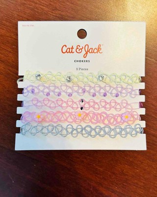 Girls 5pk Tattoo Choker Necklace Set Cat Jack Target