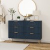 Bella Depot  47.25‘’W Modern Dresser 6 Drawer with Metal Handles - 3 of 4