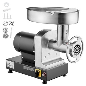 VEVOR Meat Grinder, 6 Lbs/Min Capacity Electric Meat Grinders with Blade, Grinding Plate, Sausage Maker, Stainless Steel Commercial Meat Mincer - 1 of 4