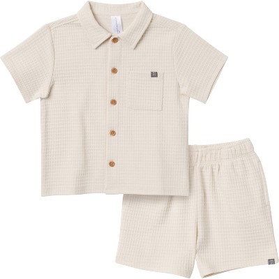 Modern Moments™ by Gerber Toddler Boys' 2-Piece Resort Shirt and Shorts Set