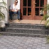 Gulches 30 PCS Interlocking Deck Tiles Checker Pattern, 12" x 12" Square Light Gray Acacia Hardwood Outdoor Flooring for Patio, Bancony, Pool Side - 2 of 4