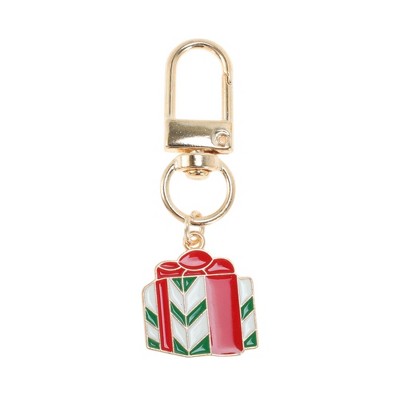 Unique Bargains Christmas Keychain Lobster Clasp Zinc Alloy Multicolor 1 Pc