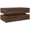 vidaXL Coffee Table Brown oak Engineered wood 35.4 x 19.7 x 15.7 in - 2 of 4